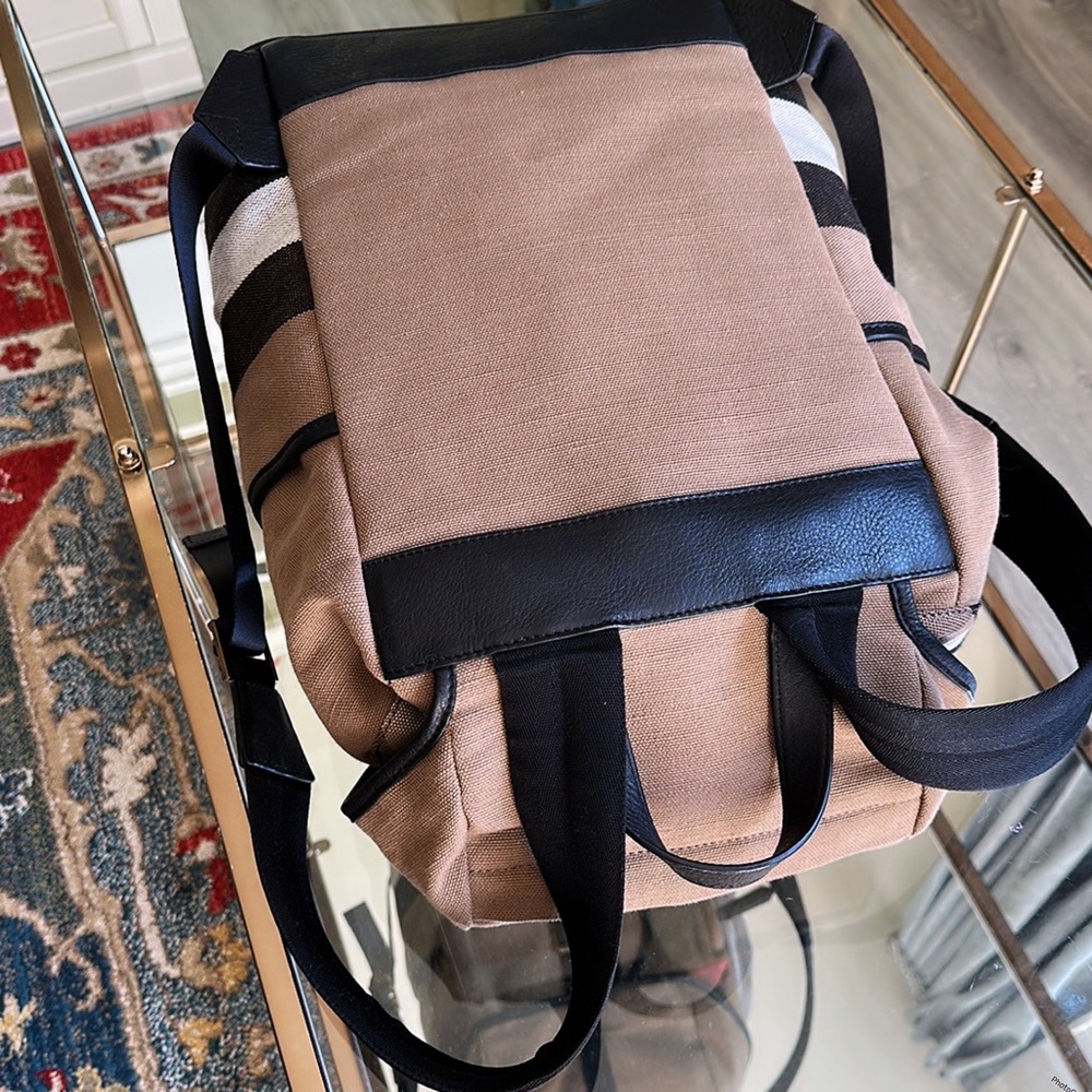 Burberry Tan and Black Men's Backpack - Picture 5 of 16